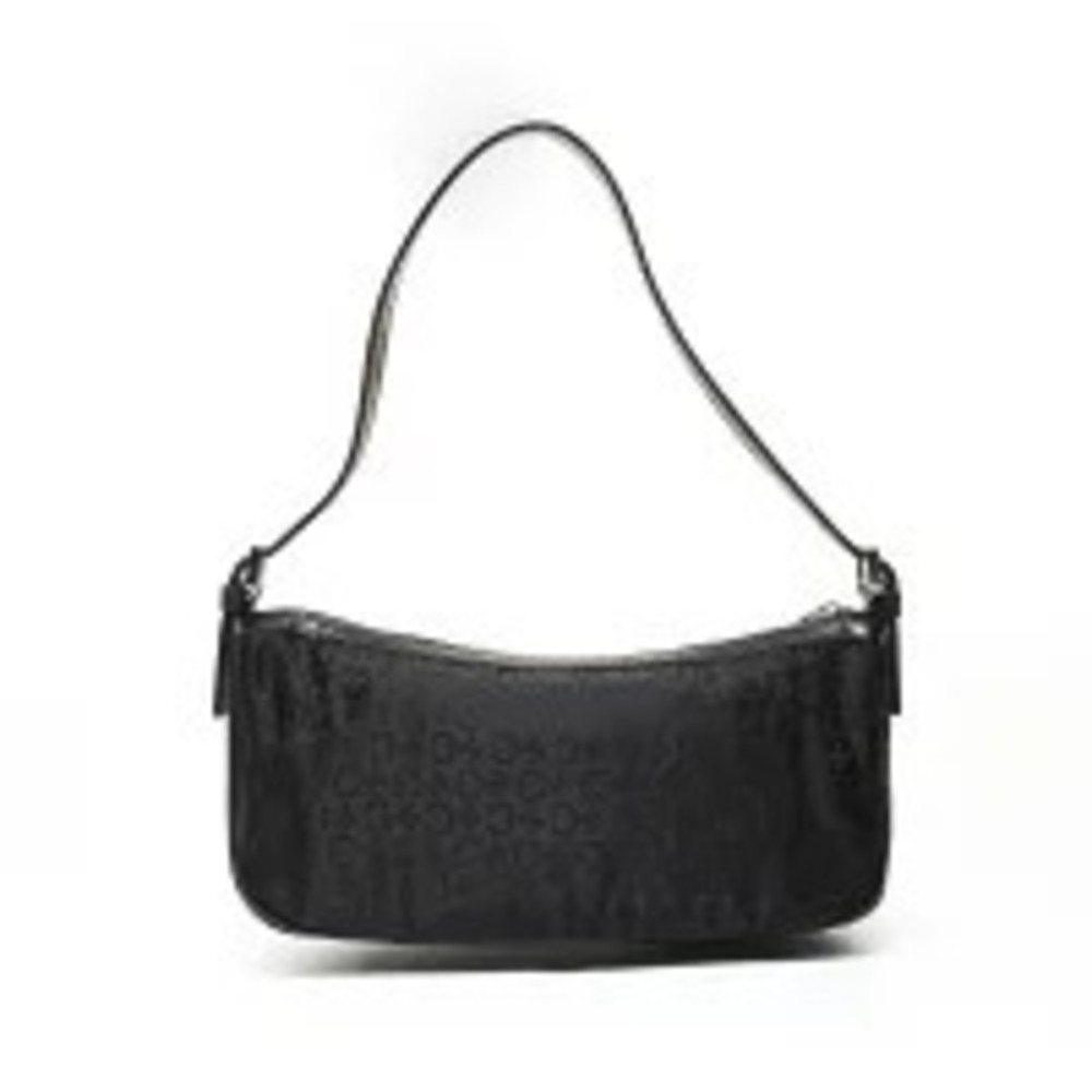 Celine Satin C Macadam Shoulder Bag Black